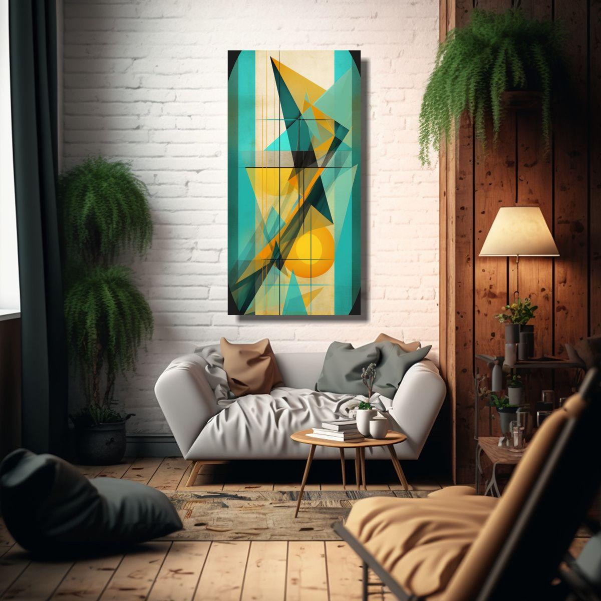 Pinturas Decorativas Con Líneas Abstractas Y 40x80 Cm-2