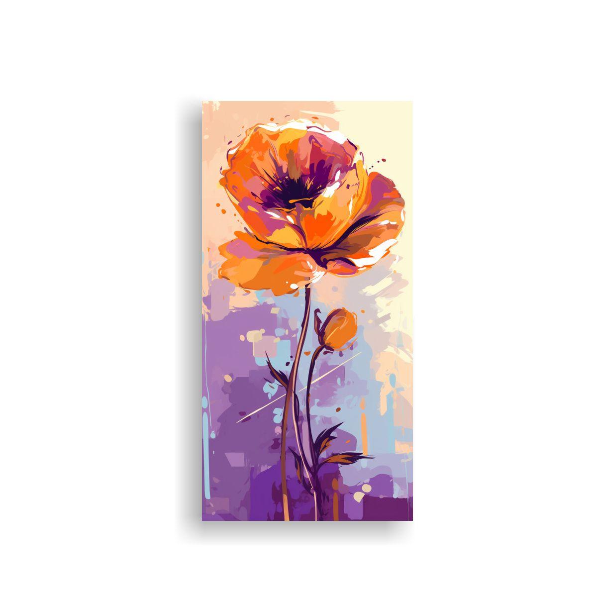 Cuadro Elegante De Lienzo Vintage Con Gráficos 30x60cm-0