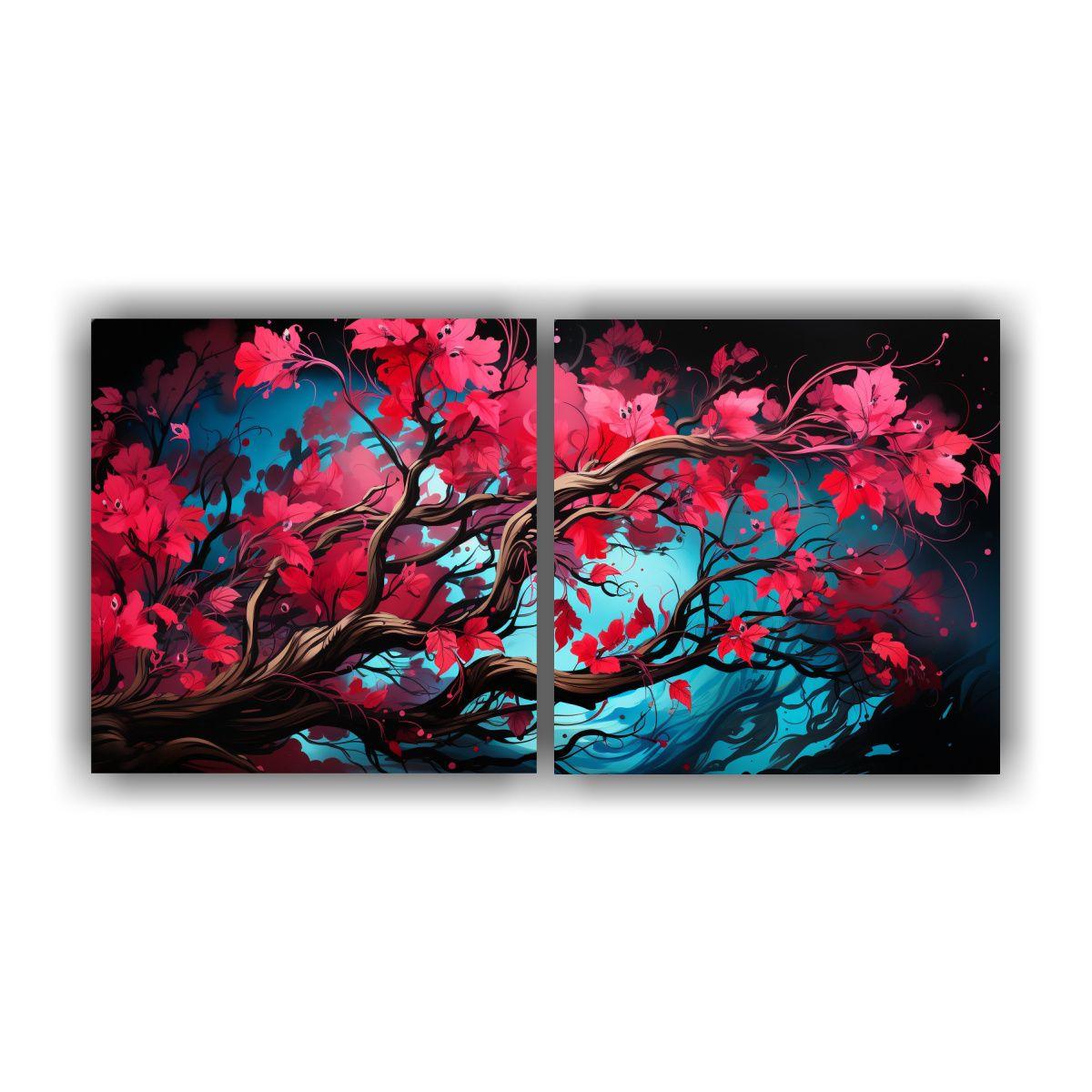 Cuadros De Imagen Neonoir De Cultura Fuchsia 100x50 Cm-0