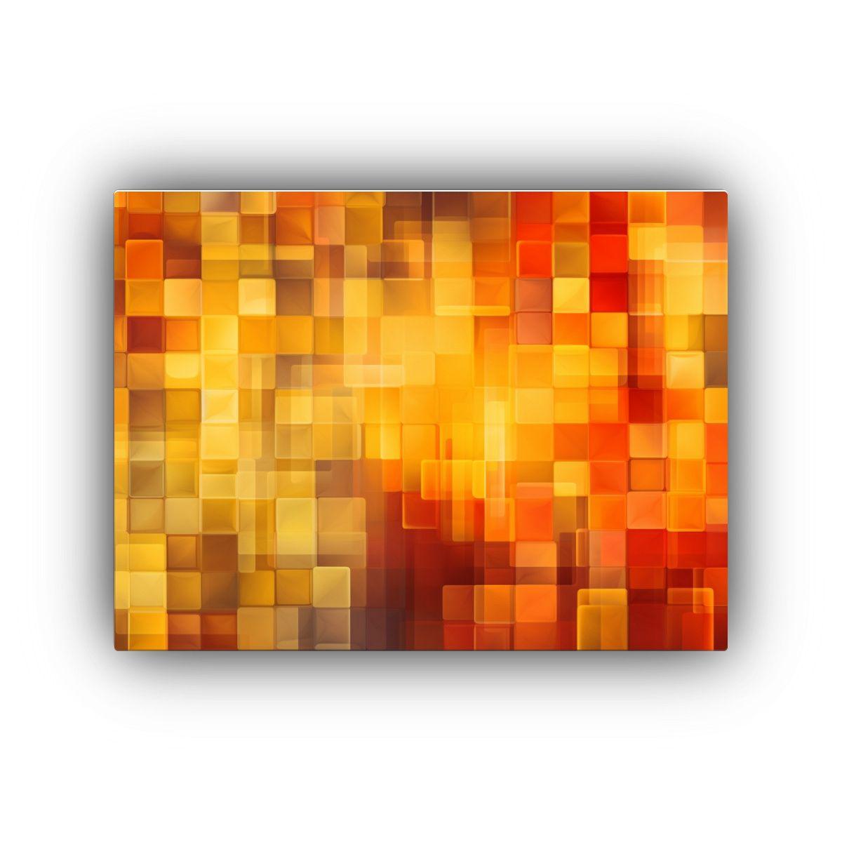 Pintura De Composición De Arte Pop Con Líneas Amarillas Y  50x40cm-0