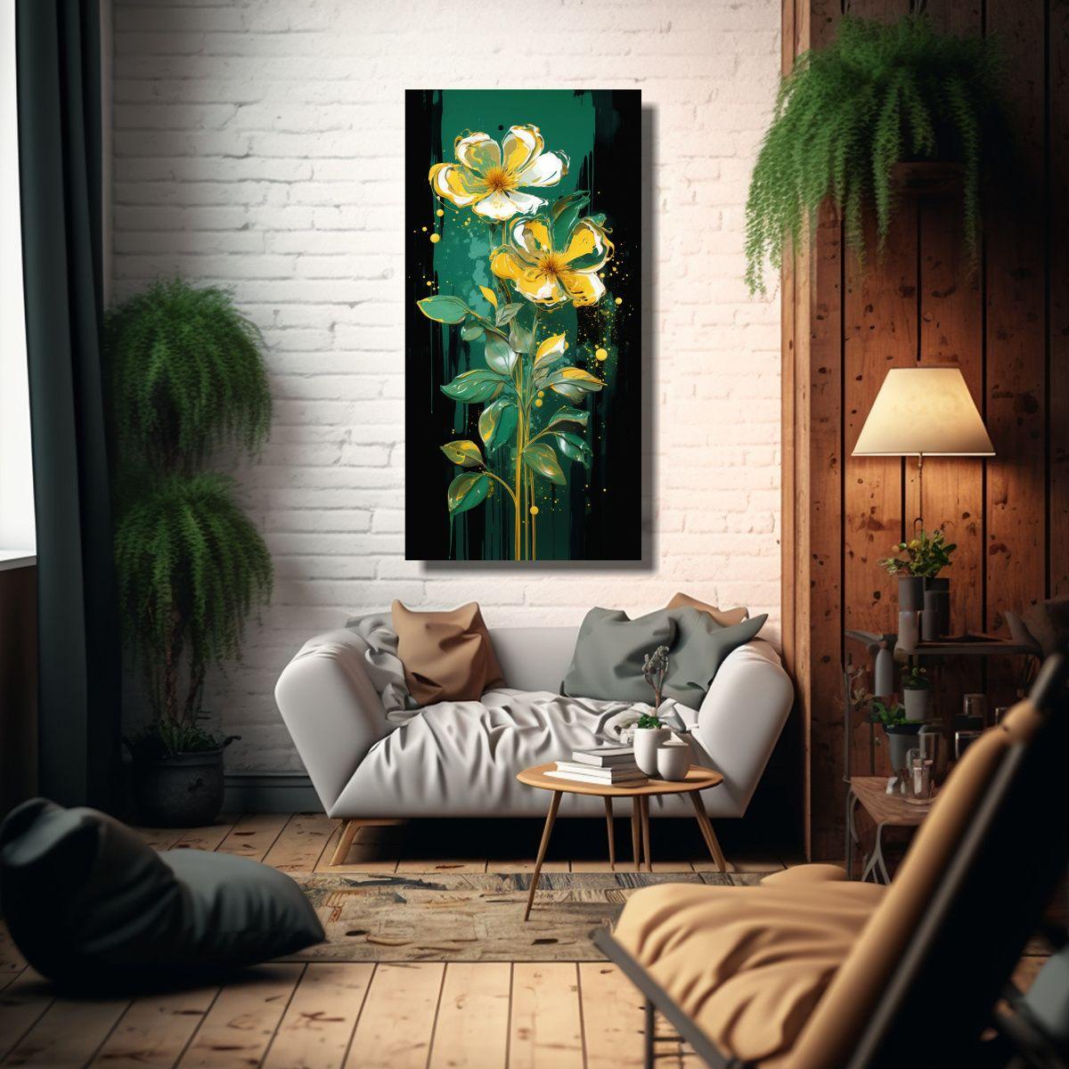 Pintura Decorativa Estilo Neonoir Para Sala 80x160 Cm-2