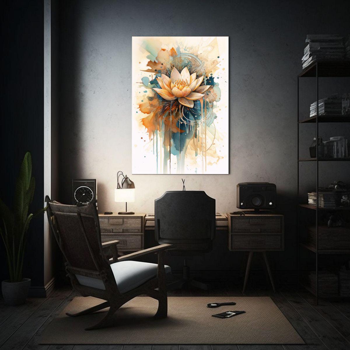 Cuadro En Bastidor Vertical, Pintura Abstracta 30x40cm-2