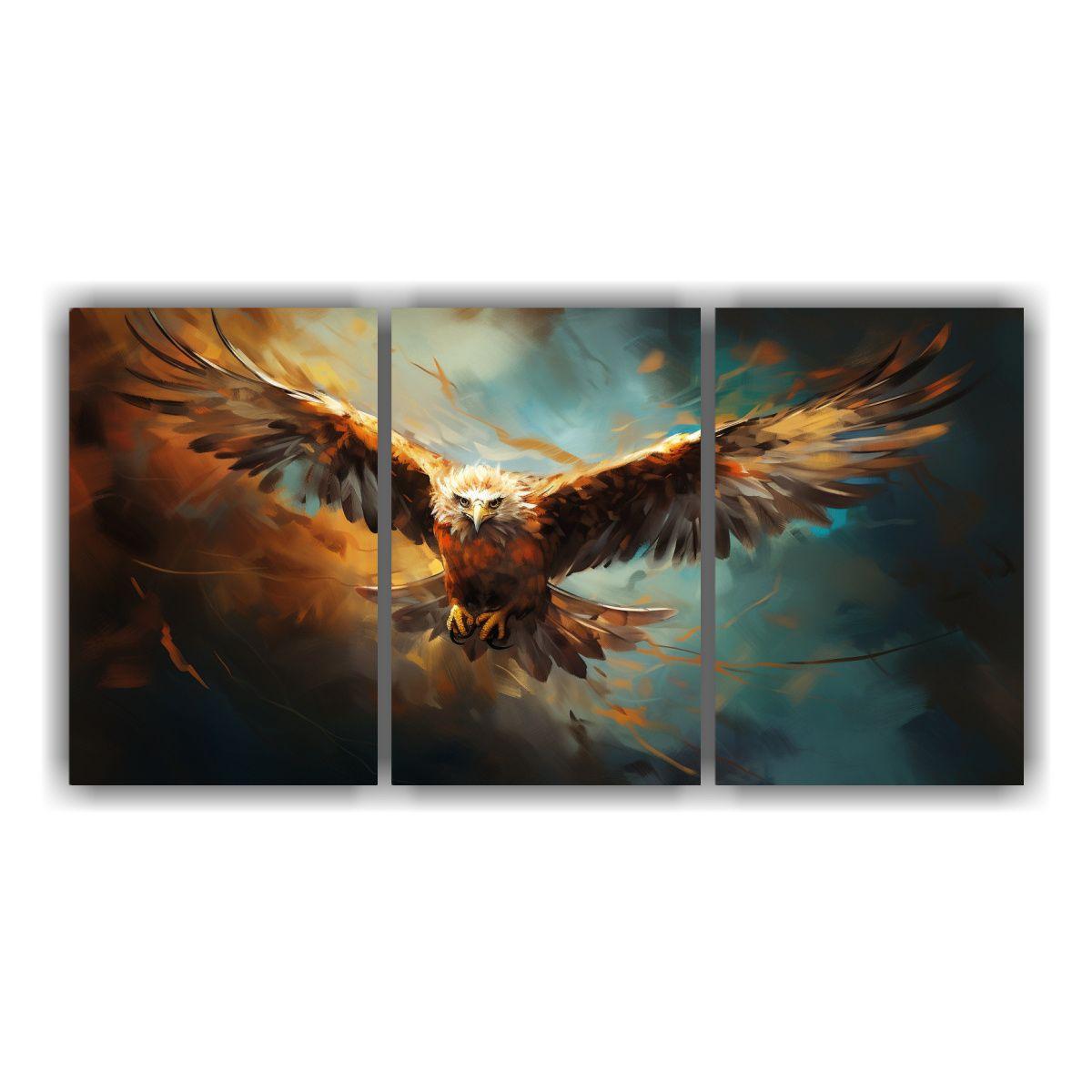 Lienzos De Tela Dibujo Multicolor Del Vuelo 150x75 Cm-0