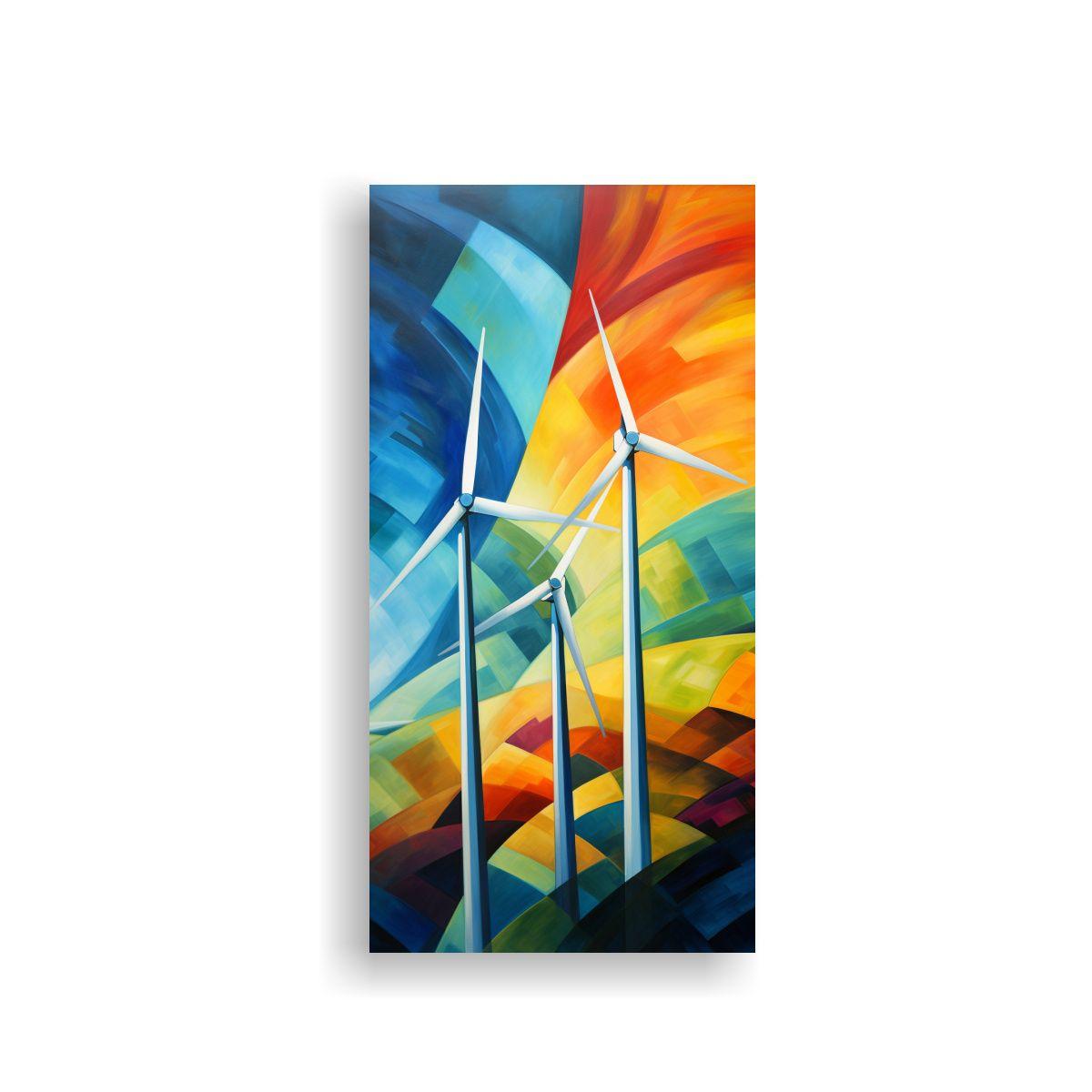 Pintura Decorativa: La Danza Abstracta Rítmica 50x100cm-0