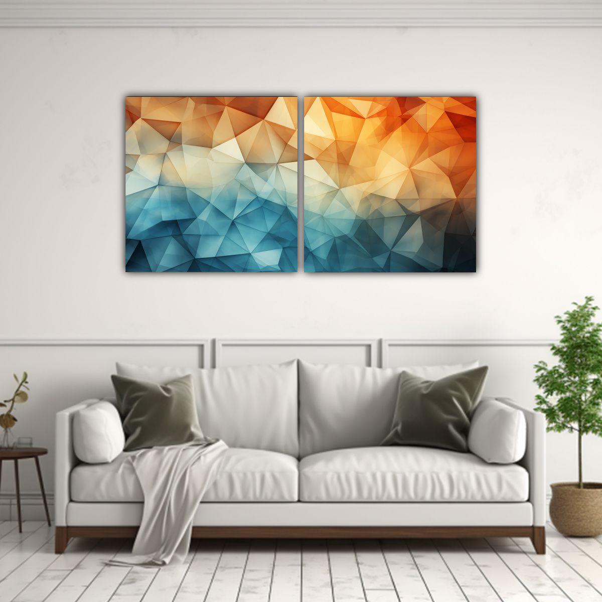 Cuadros Decorativos Inspirados En Elegante Arte 40x20 Cm-2