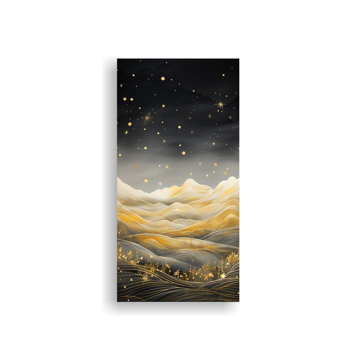 Pintura Decorativa De Paisaje De Montaña 50x100 Cm-0