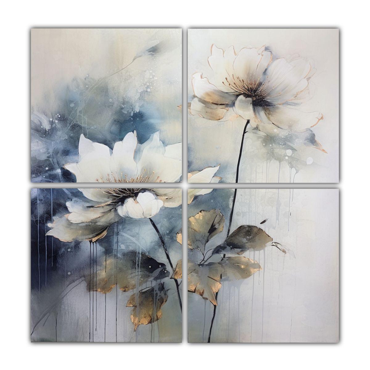Pinturas Abstractas Luminosas Para Decoración 100x100 Cm-0