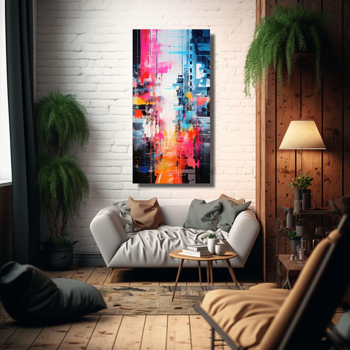 Arte Abstracto Calma: Pinturas Decorativas Que 40x80 Cm-2