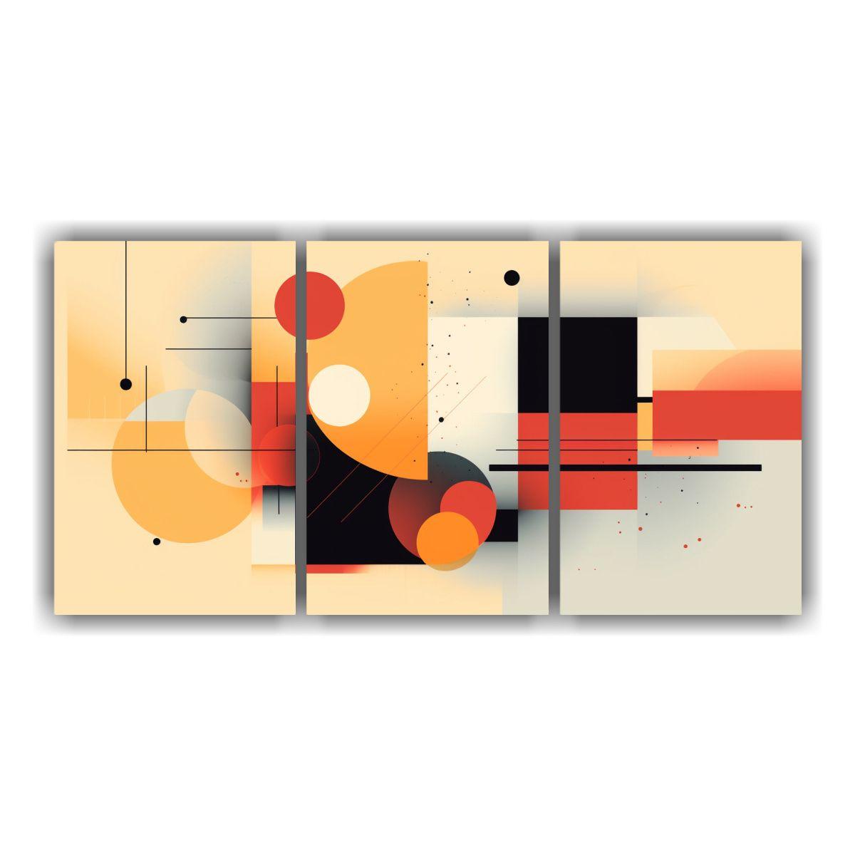 Pintura De Pared Minimalista Con Formas Simples 180x90 Cm-0