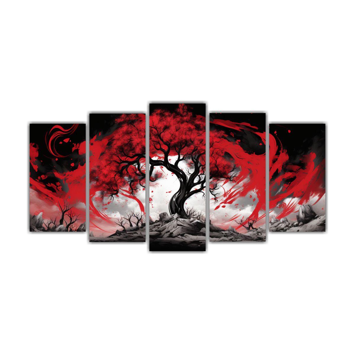 Pinturas De Arte De Pared En Tonos Impactantes De 200x100 Cm-0