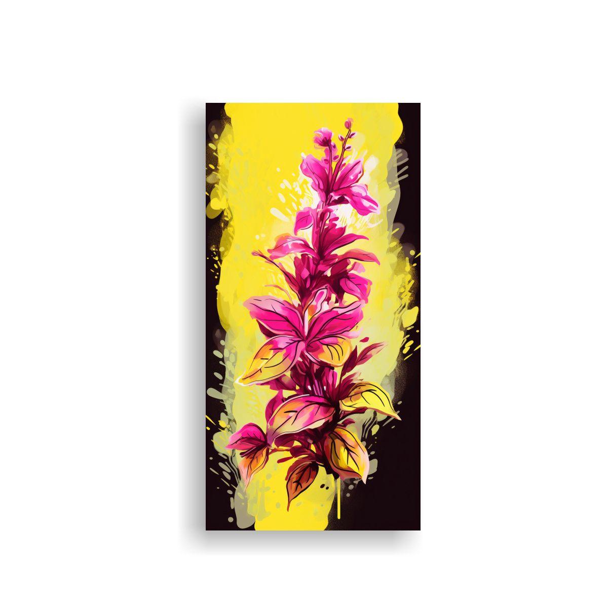 Cuadro En Bastidor De Tonos Baño A Basil Herbs 70x140 Cm-0