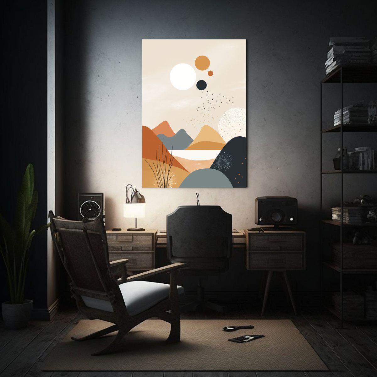 Estilo Galería Sala: Arte Escandinavo Con 30x40cm-2