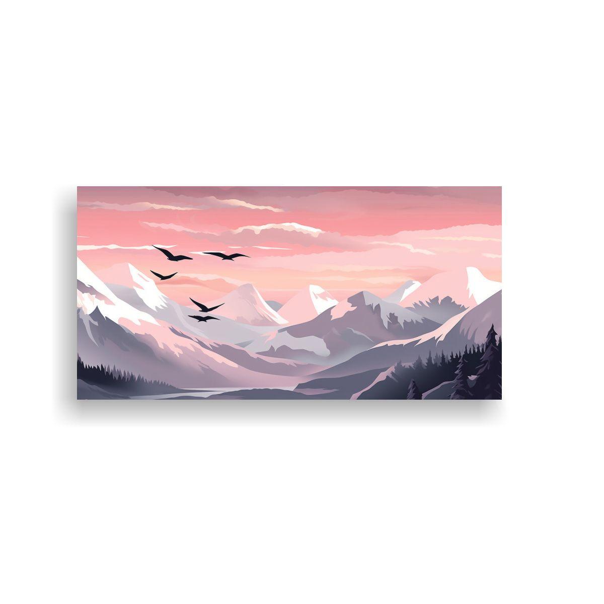Pintura Vanguardia: Cuadro Exclusivo De Montaña 160x80cm-0