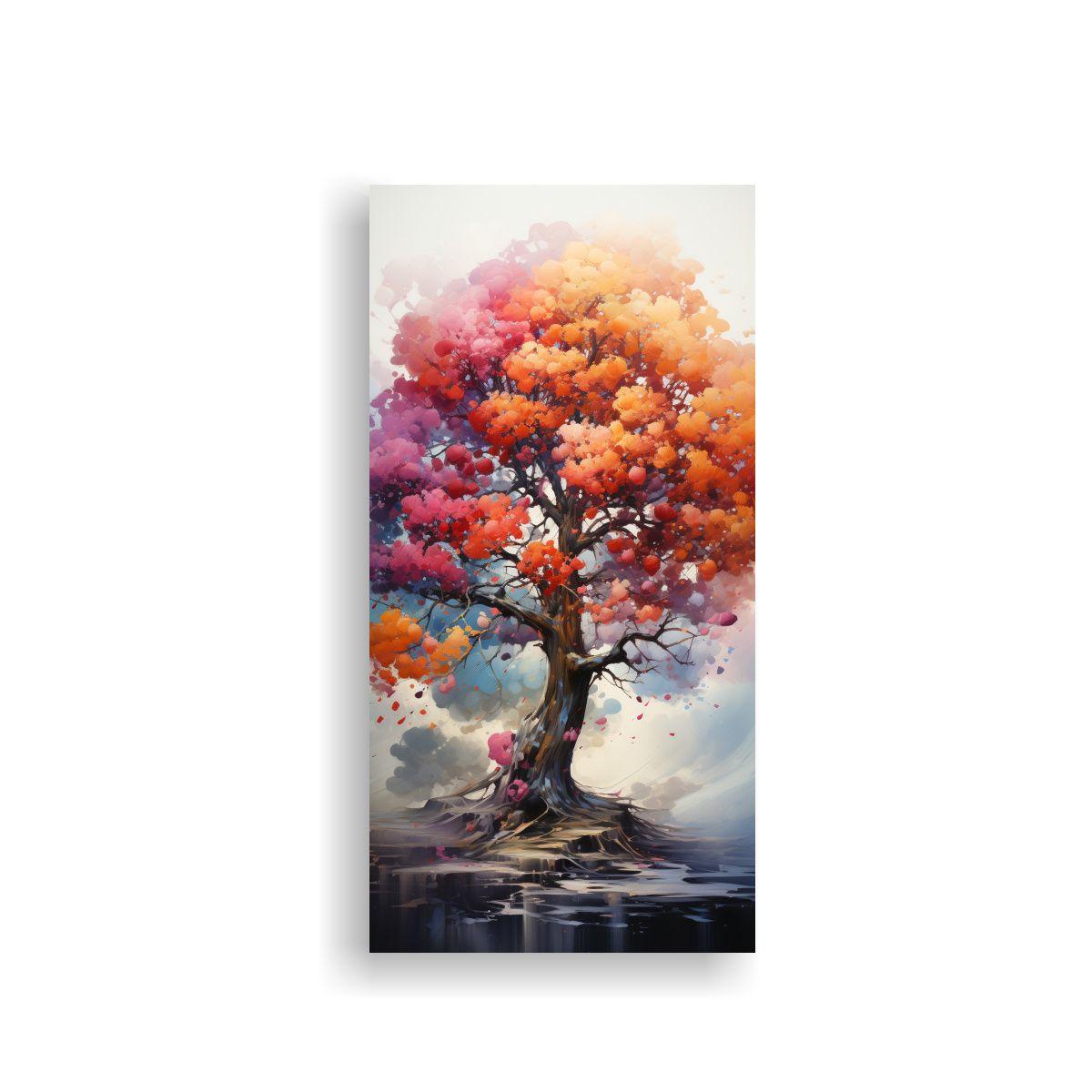 Pintura Abstracta De Tonos Naturales Del Arco Iris 60x120cm-0