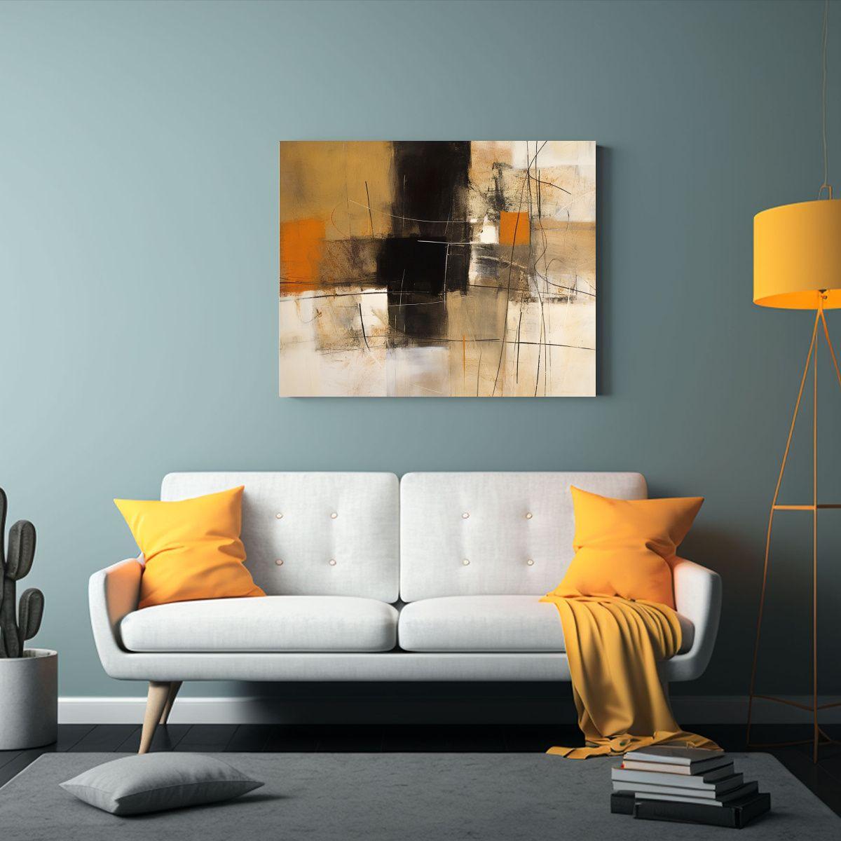 Pintura Decorativa Estilo Minimalista En Papel 30x20cm-2