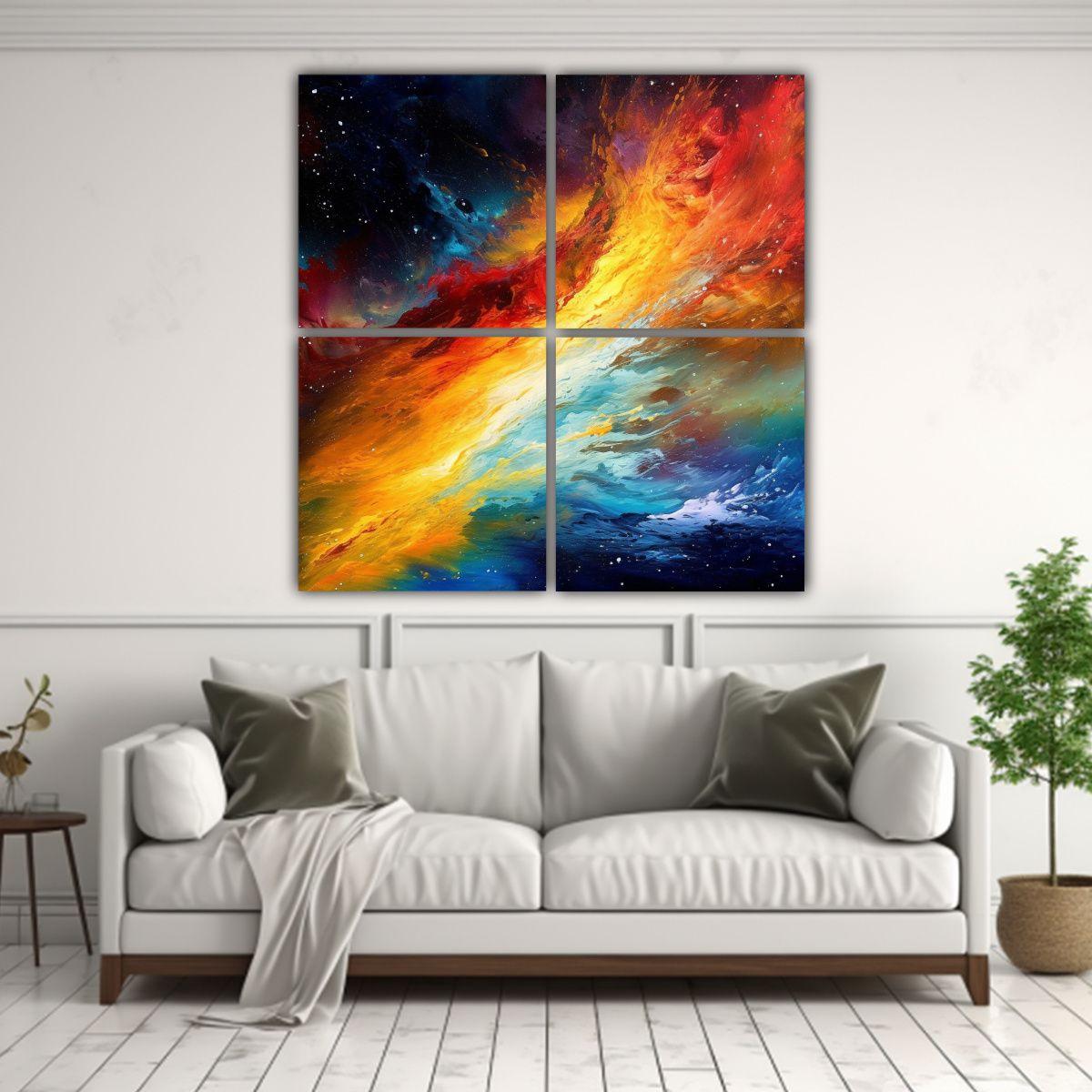 Cuadros Decorativos Con Perspectiva De La Vía 120x120 Cm-2
