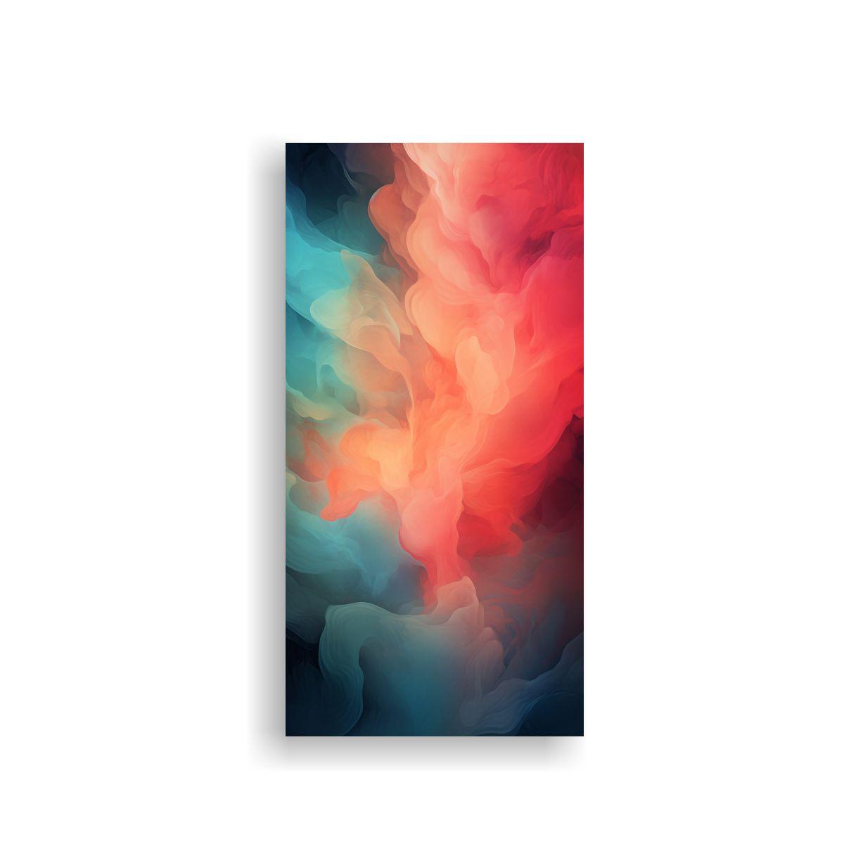 Pintura Decorativa Abstracta De Fondo Cálido 50x100cm-0