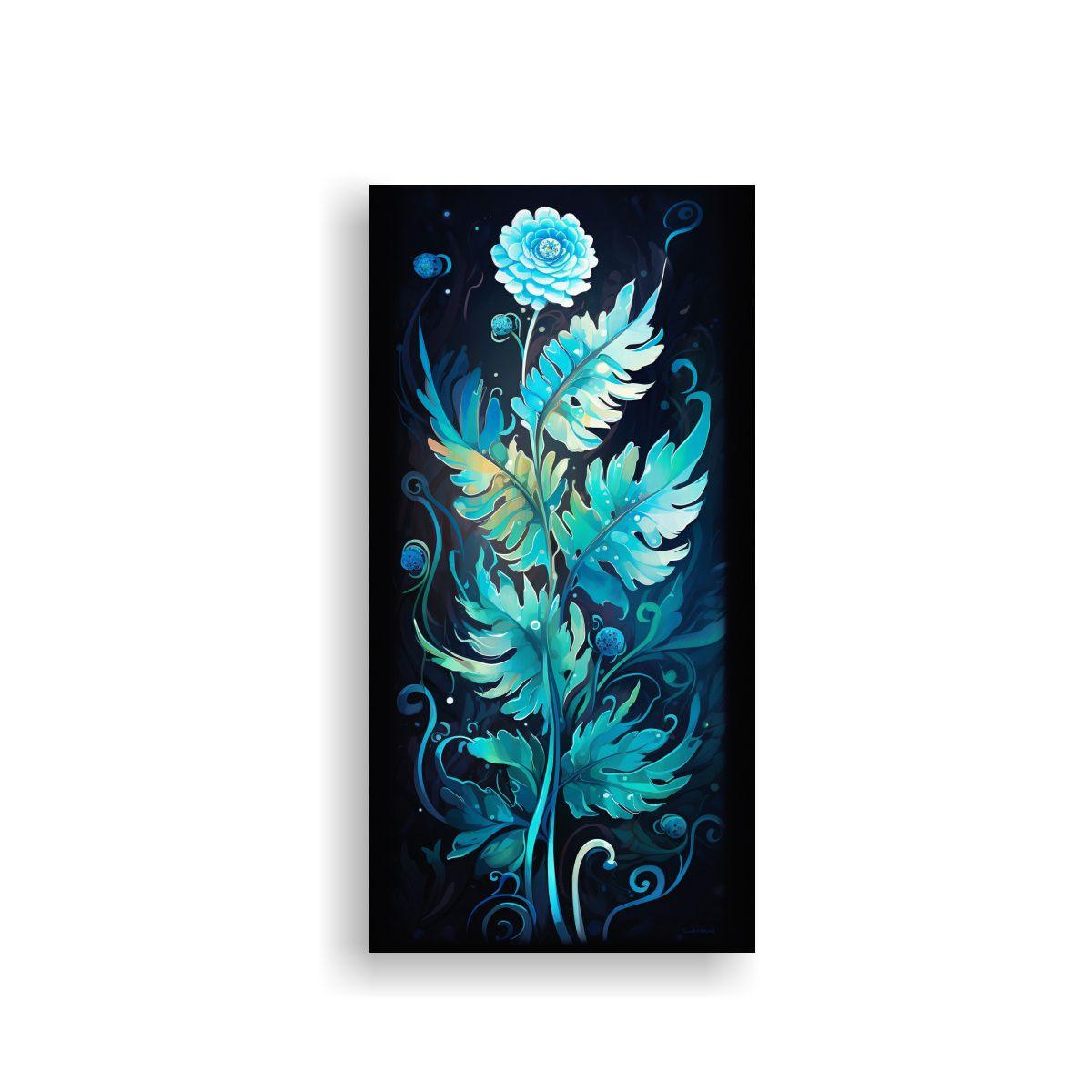 Pintura Decorativa De Hojas De Helecho 70x140 Cm-0