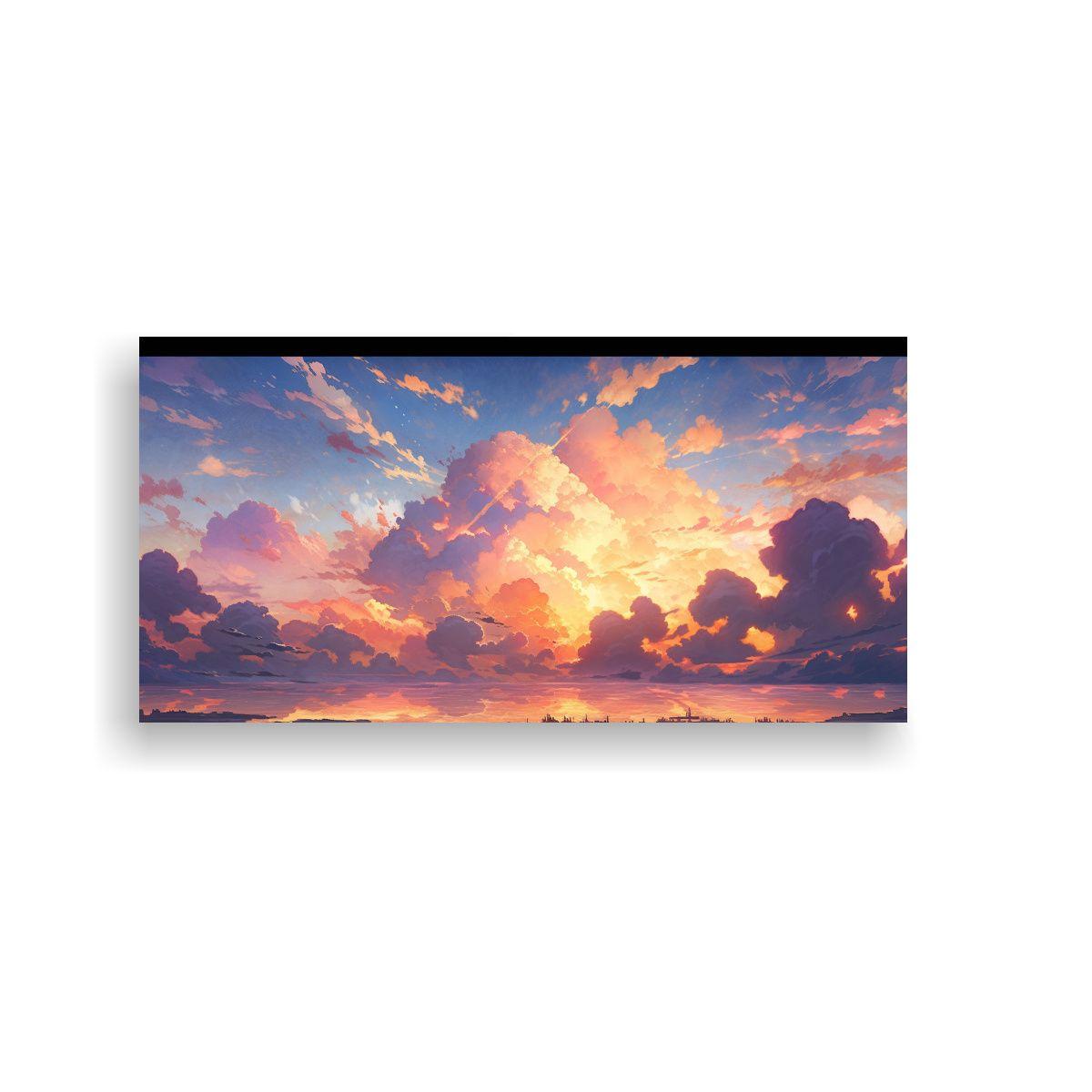 Pinturas De Decoración: Paisajes Coloridos De Ama 100x50cm-0