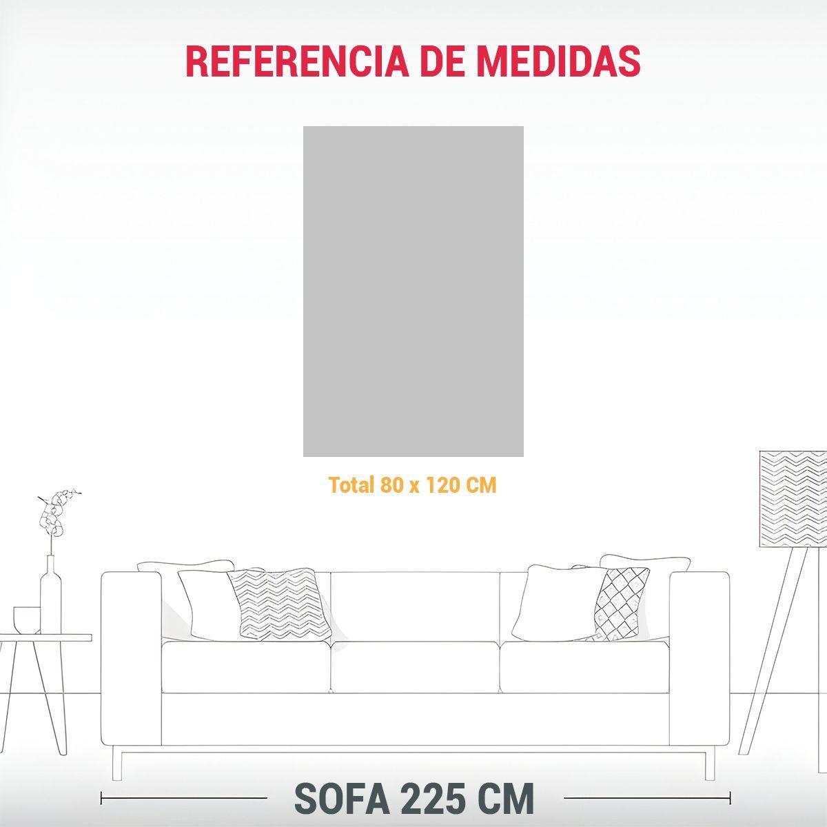 Pintura De Decoración Inspirada En Un Colorido 80x120 Cm-1