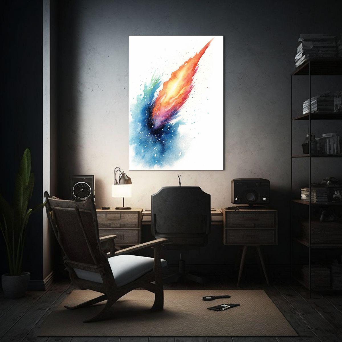 Pintura De Decoración Inspirada En Un Colorido 80x120 Cm-2