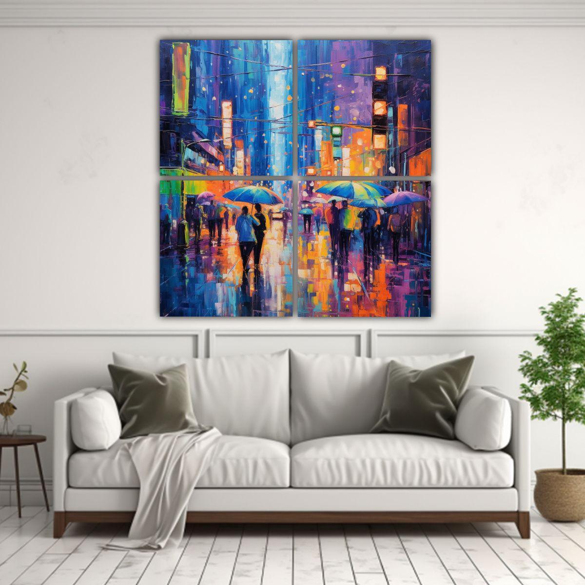 Cuadro Dinámico Tormenta Con Inesperado Giro 120x120 Cm-2