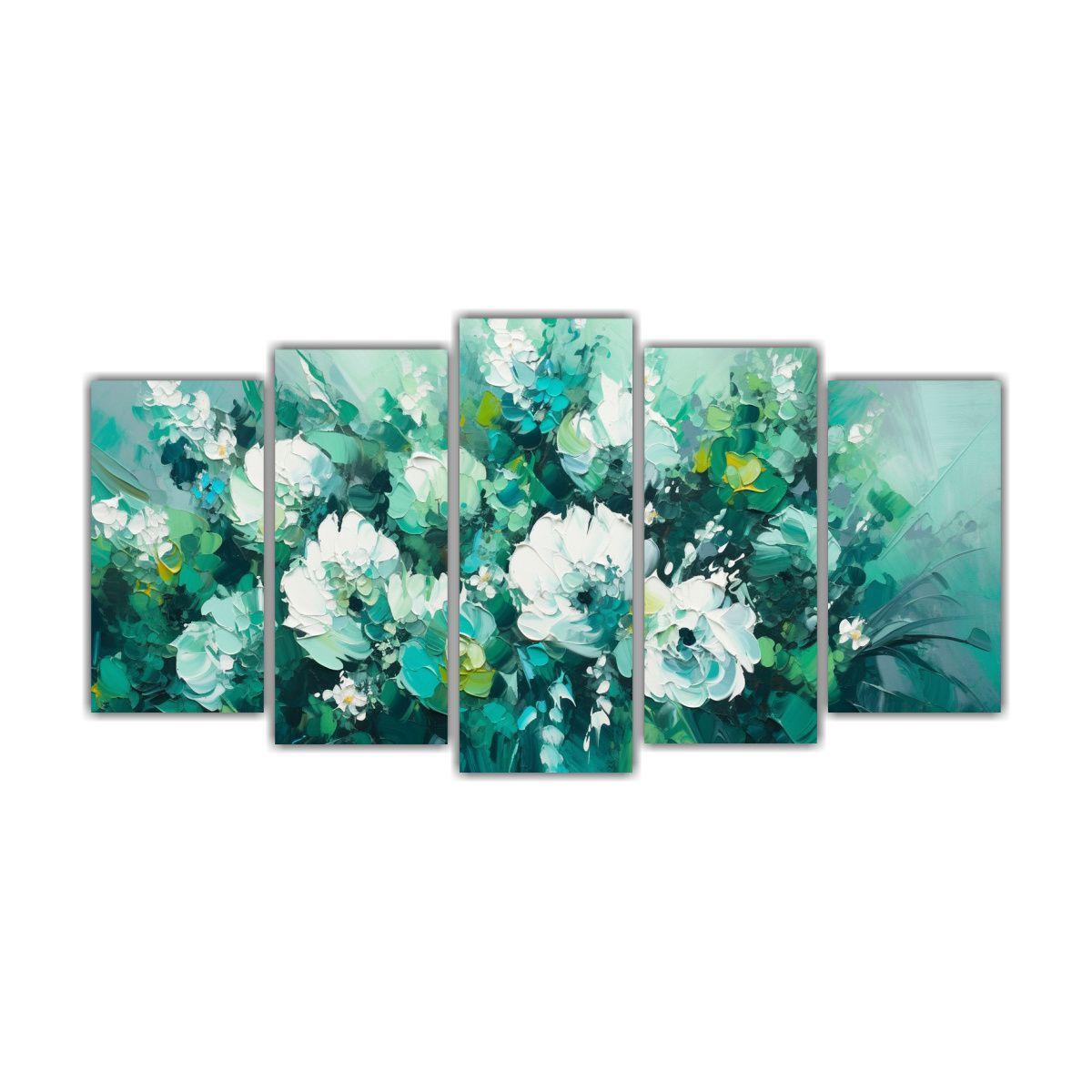 Pinturas Decorativas De Flores En Lienzo En 150x75 Cm-0