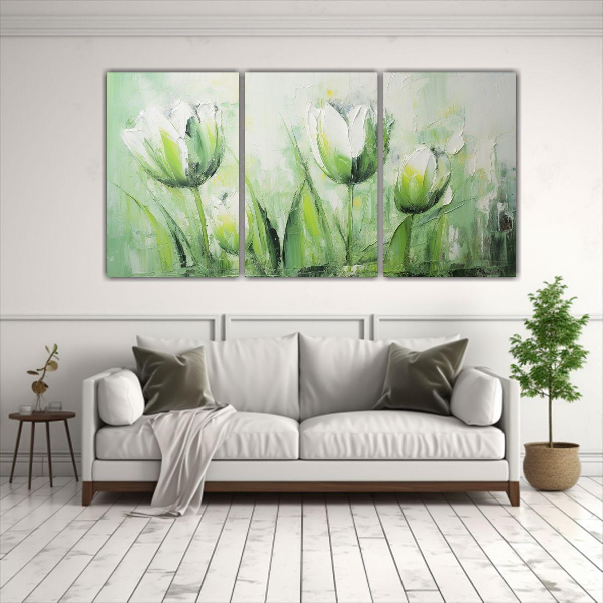 Pintura En Lienzo Estilo Naturaleza Viva: 150x75 Cm-2