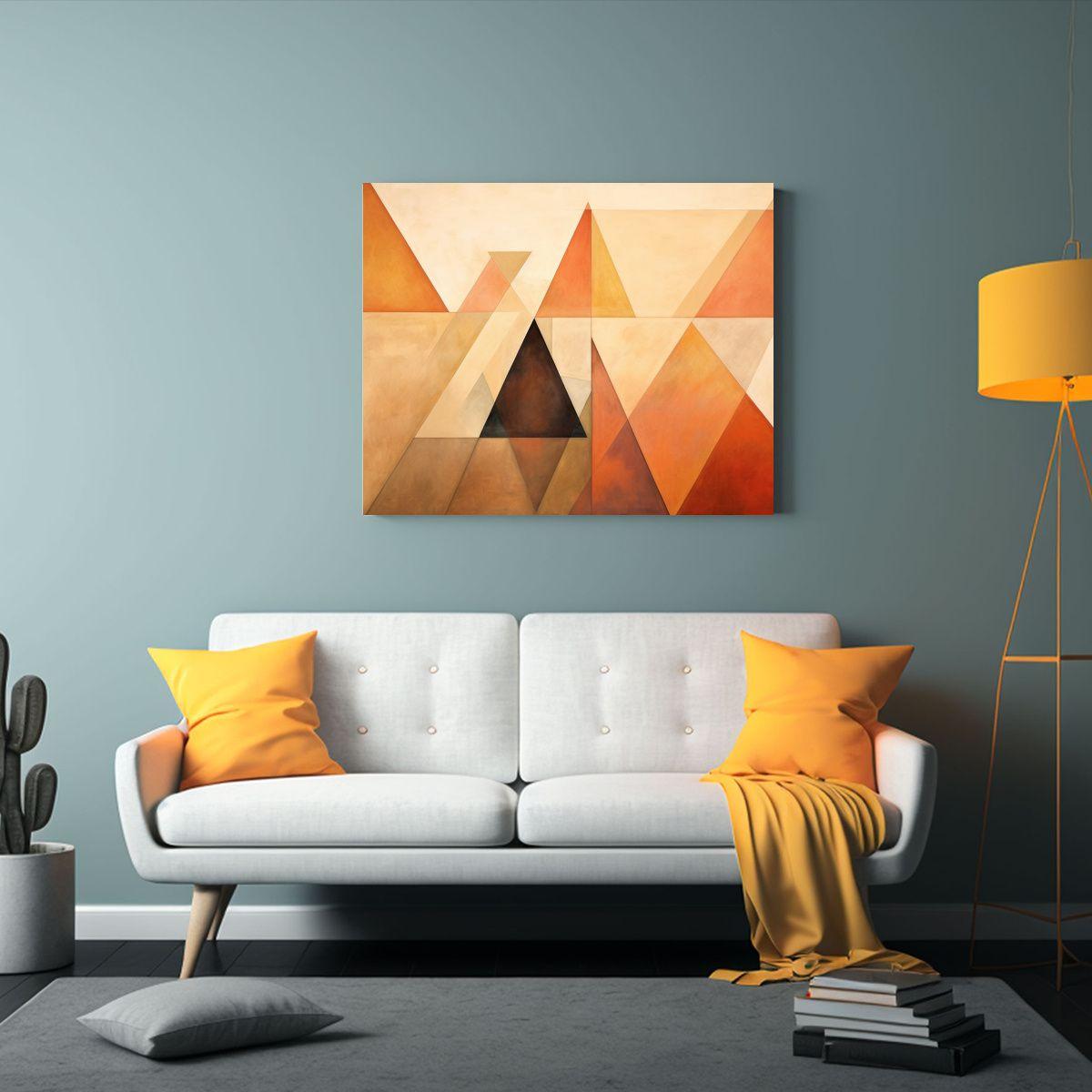 Pinturas Decorativas Minimalistas De Geometría 45x30cm-2