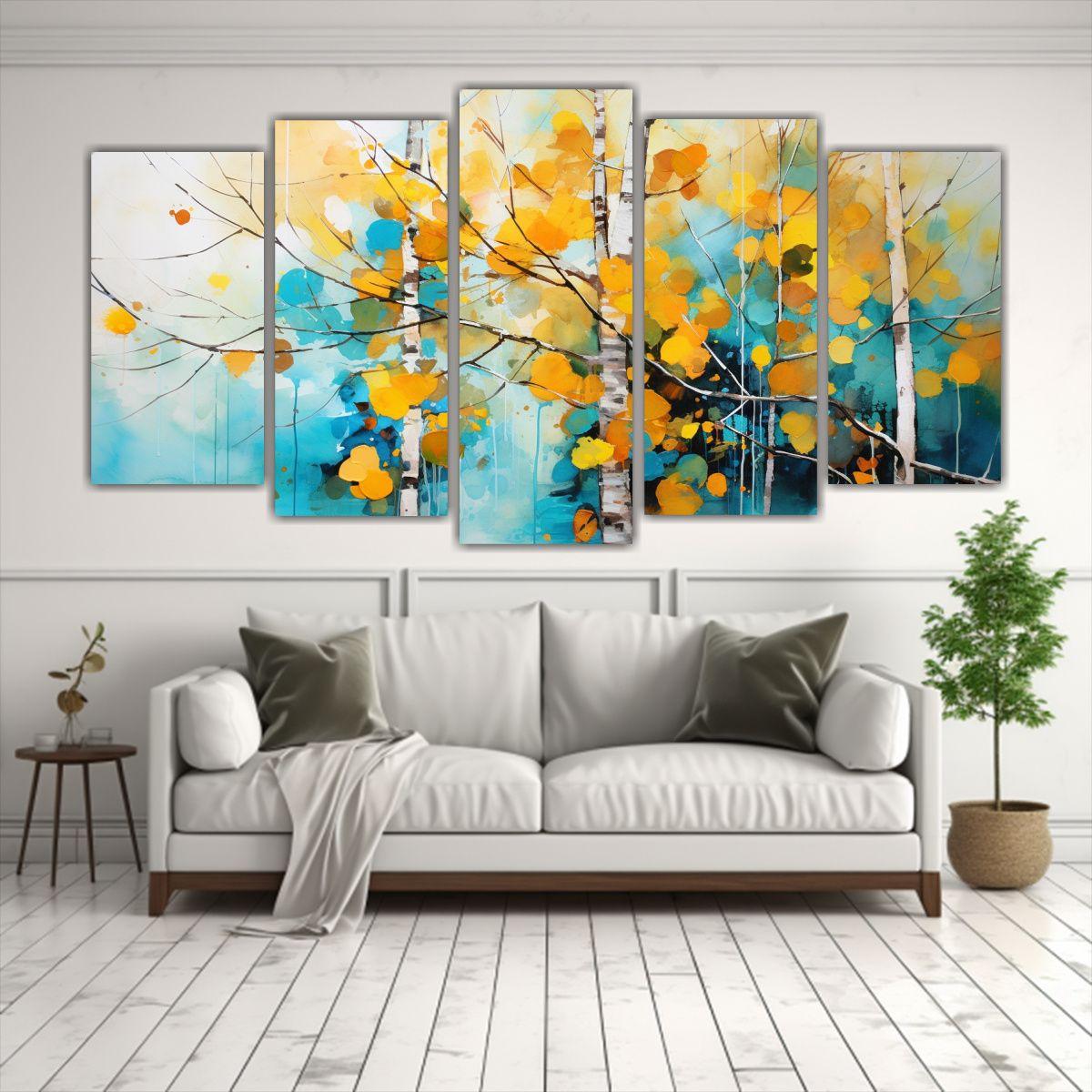 Pinturas Decorativas De Composiciones De árbol 100x50 Cm-2
