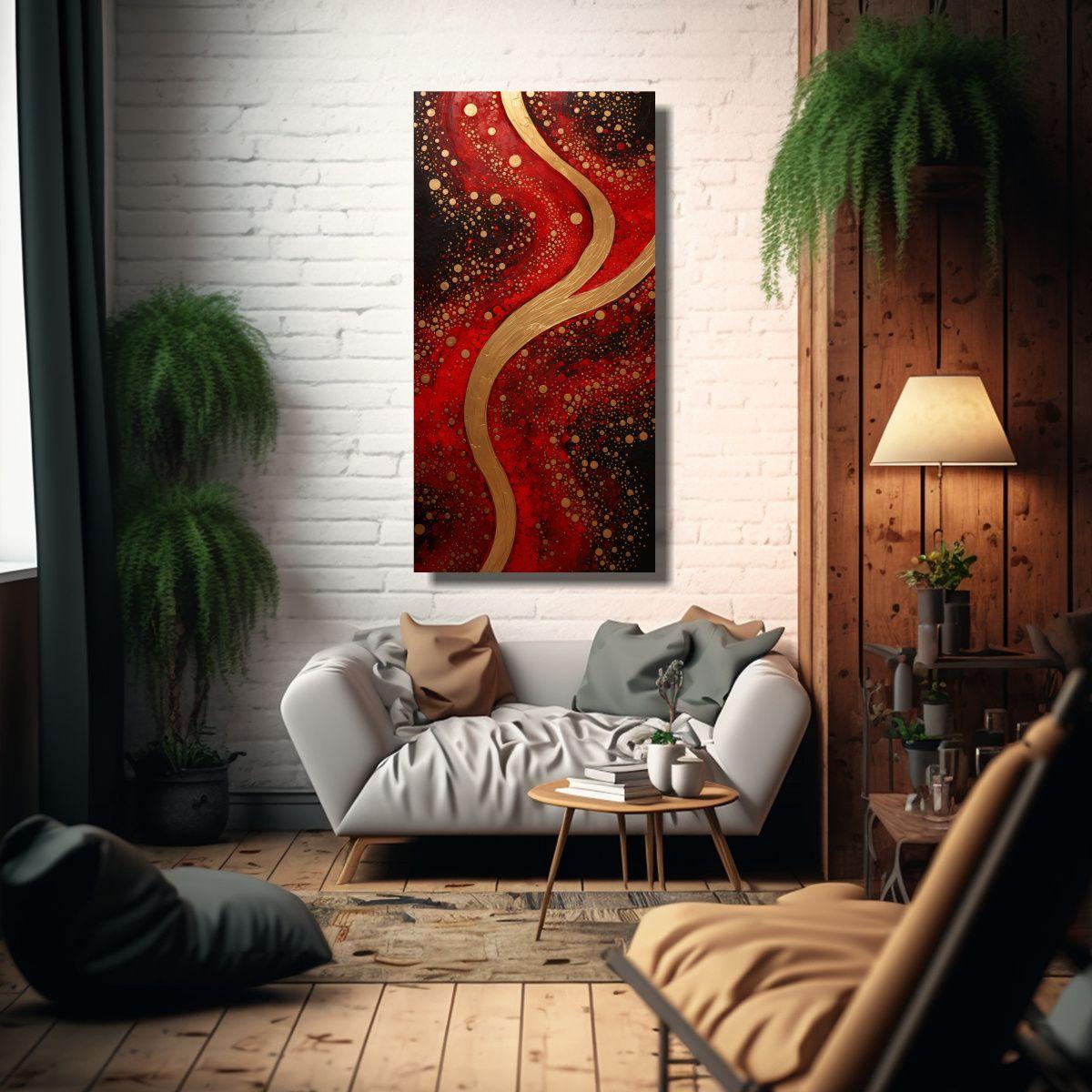Pintura Luminosa Estilo Puntillismo Líquido 80x160 Cm-2