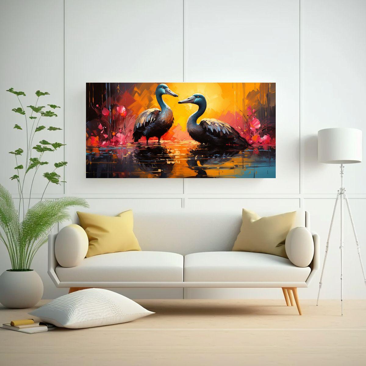 Cuadros Decorativos Inspirados En Delfines Y 140x70cm-2