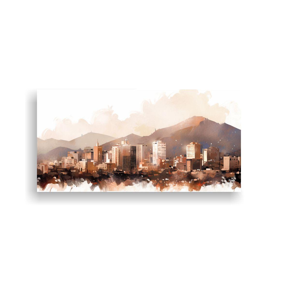 Cuadro En Bastidor Venta Clásico Santiago Chile 60x30cm-0