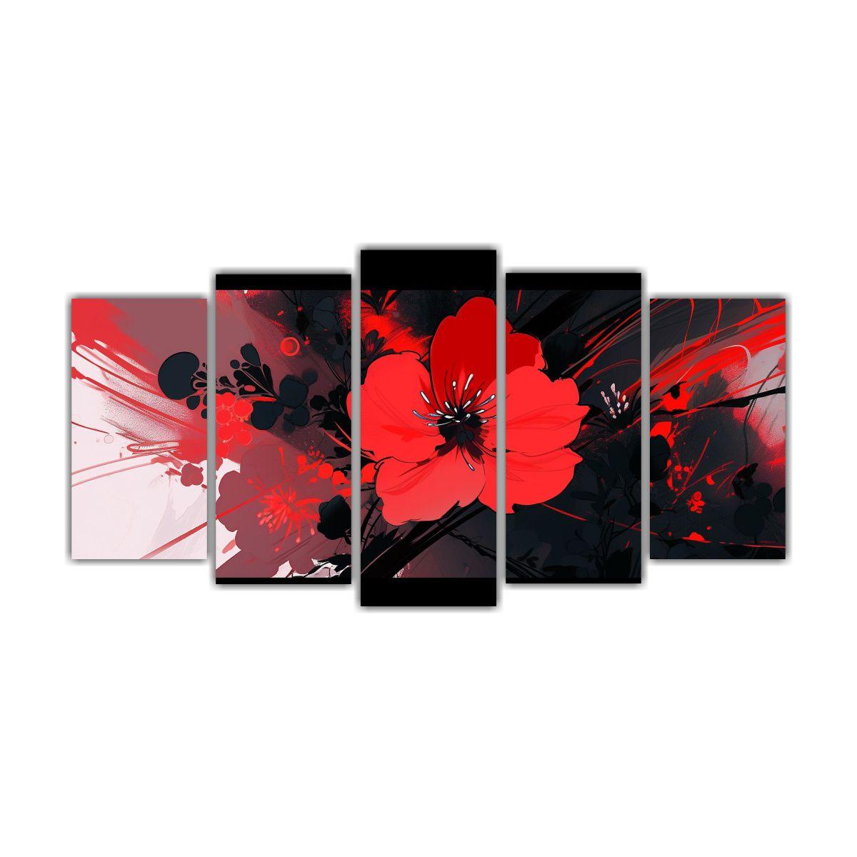 Conjunto De 5 Telas En Bastidor Horizontal Para 250x125 Cm-0