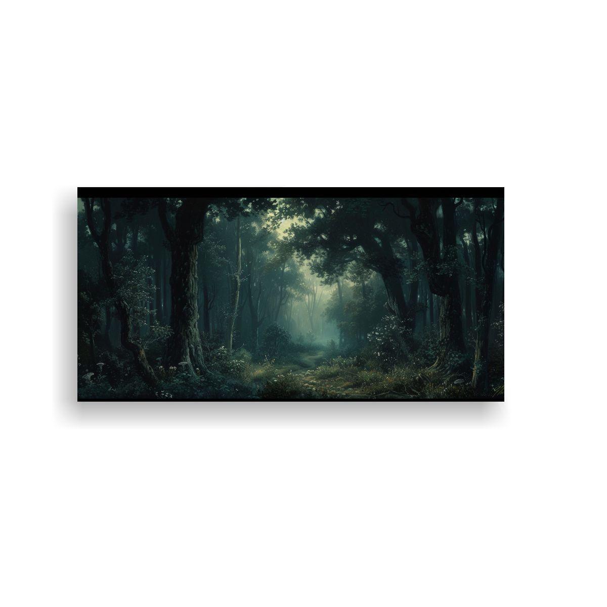 Pinturas Abstractas Oscuro Con Temática De 60x30 Cm-0
