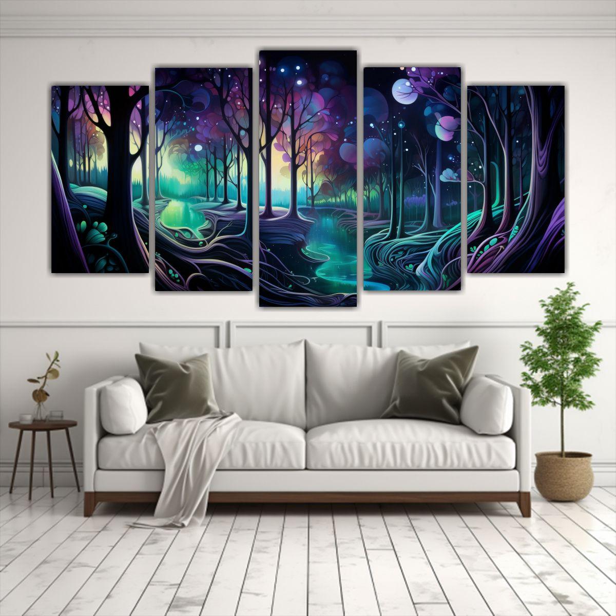 Pinturas Decorativas De Impacto Visual En Colores 150x75 Cm-2