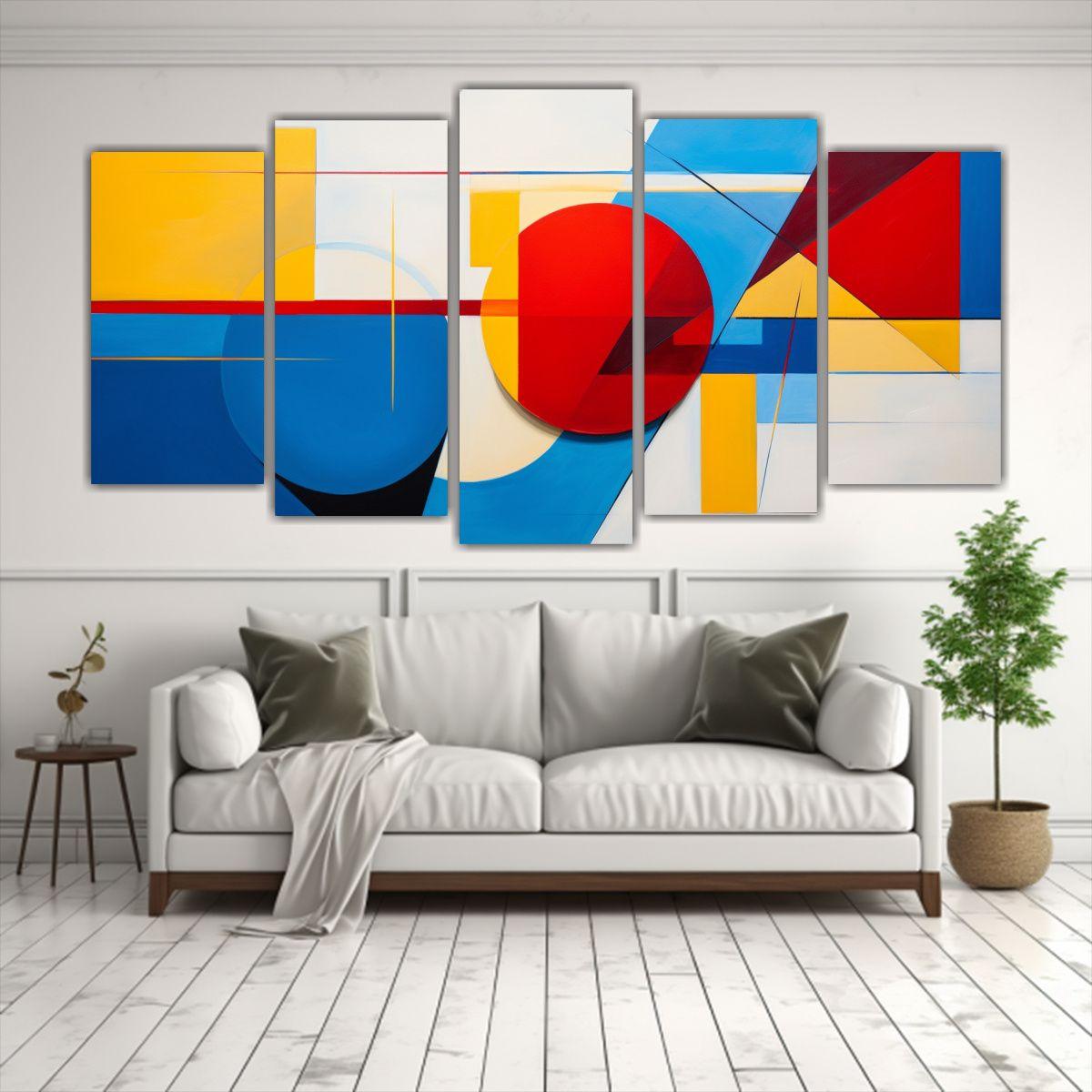 Pinturas Decorativas Actuales Con Abstracción 150x75 Cm-2