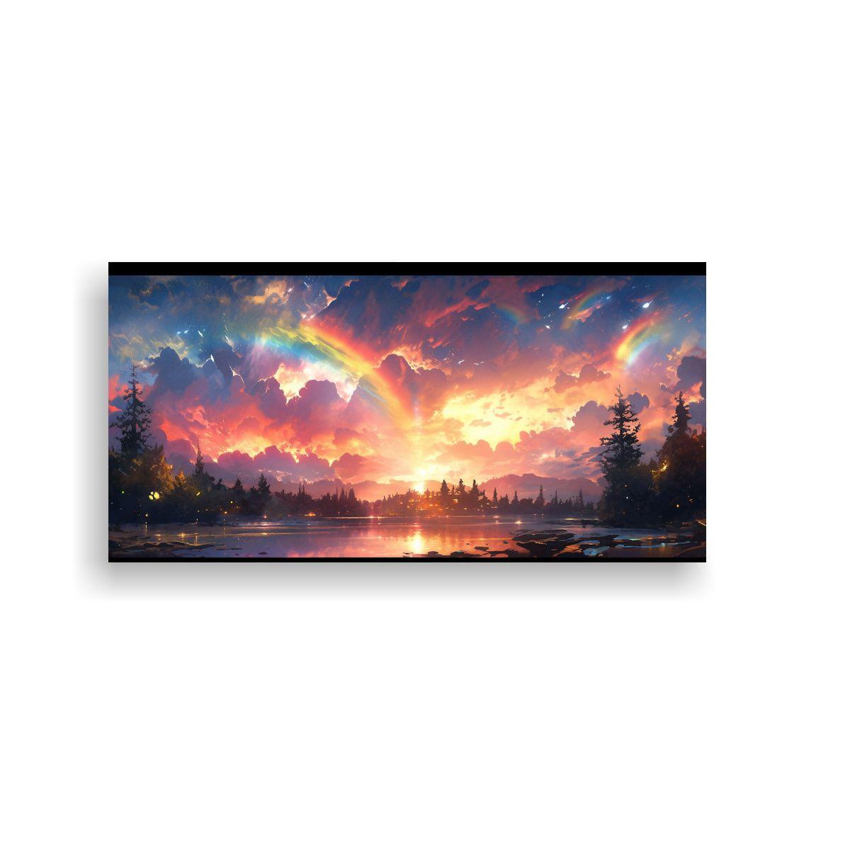 Cuadros Decorativos De Lienzo Movimiento Amanecer 100x50cm-0