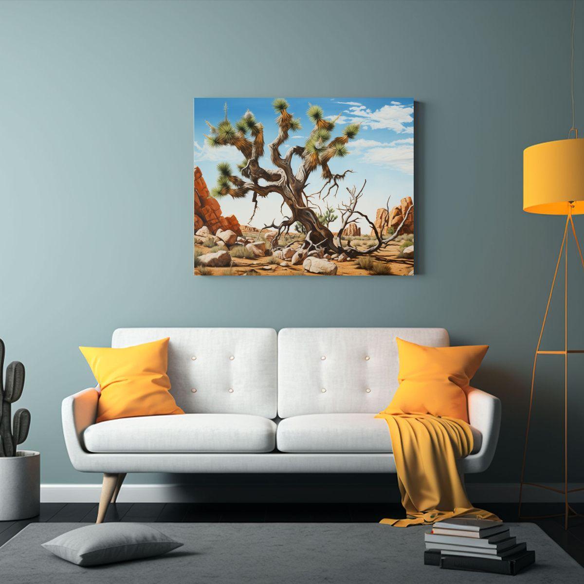 Cuadro Original De Alta Calidad: Pintura Abstracta De Joshua 40x30cm-2