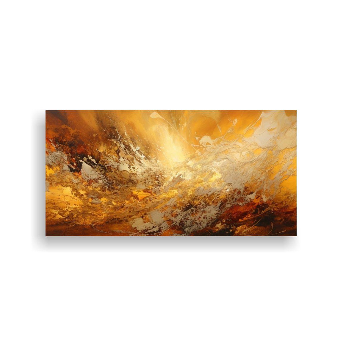Cuadro Abstracto Glorioso De Naturaleza Viva 40x20 Cm-0