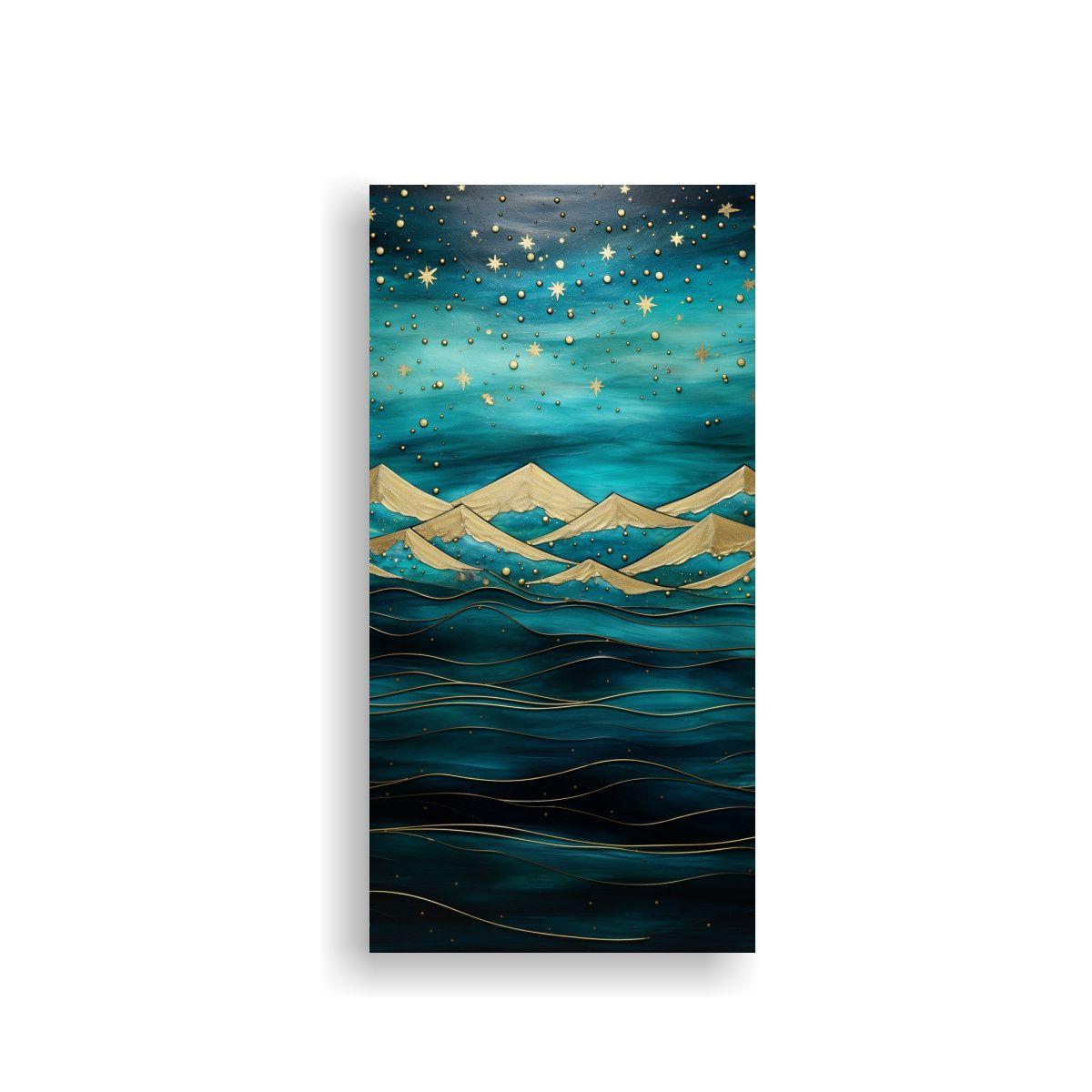 Pintura De Montaña Elegante Con Estilo 70x140cm-0