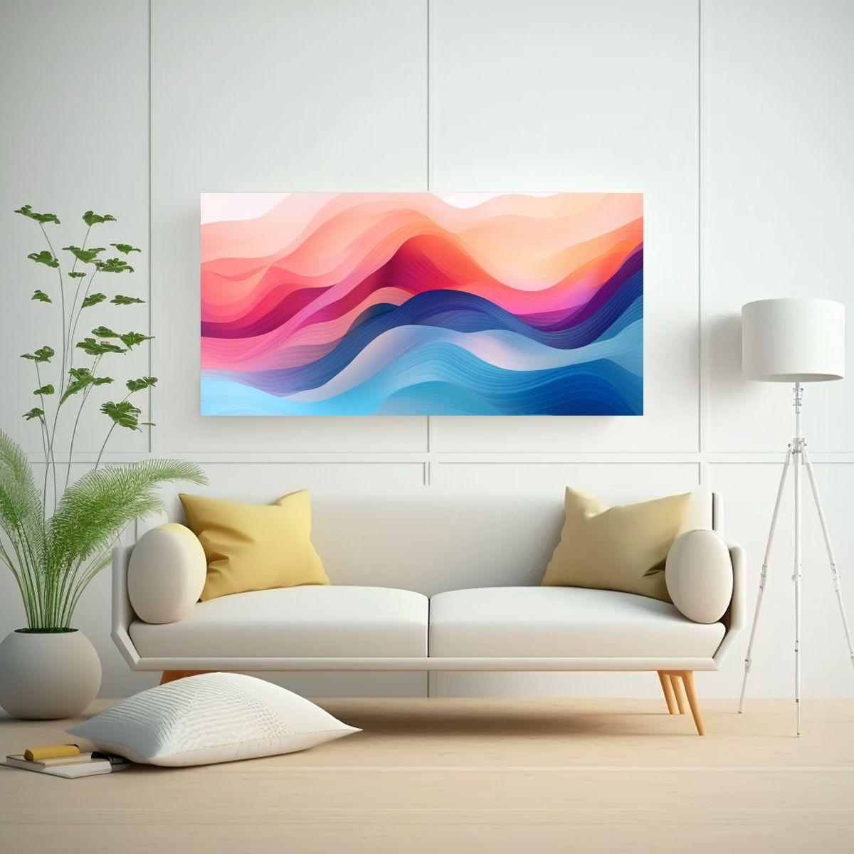 Cuadros Abstractos Dinámicos Para Decoración 160x80 Cm-2