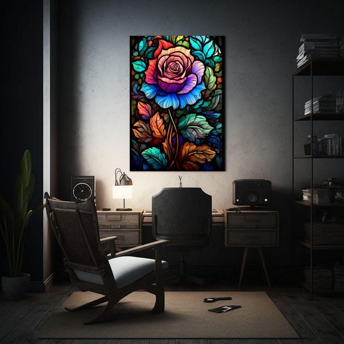 Pintura Decorativa Floral De Alta Calidad 60x90 Cm-2