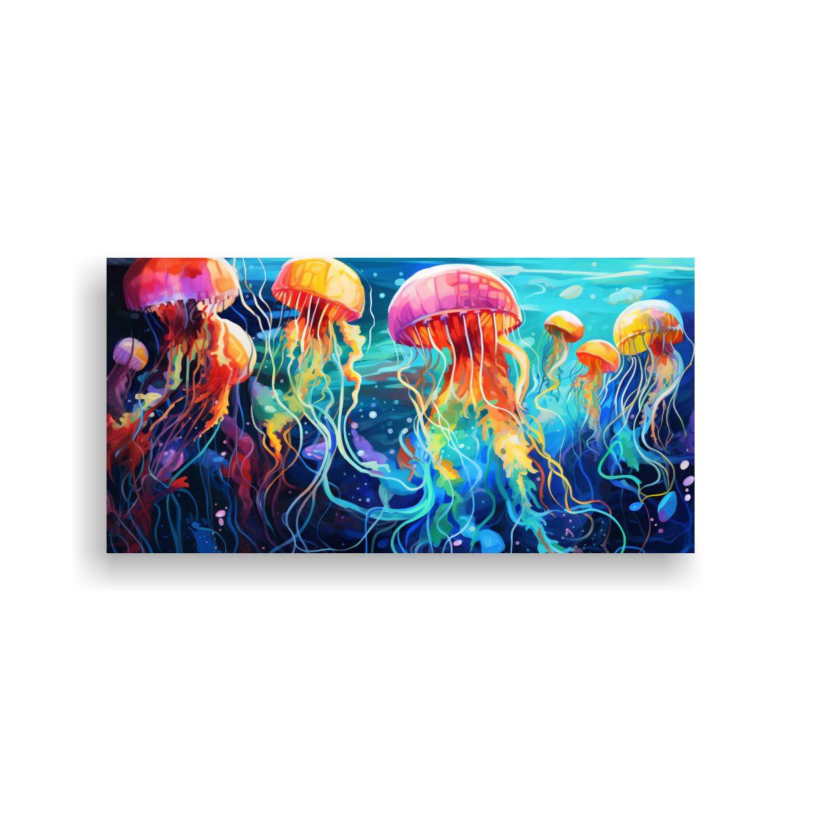 Pinturas Decorativas De Tema Espacio Marino En Col 60x30cm-0