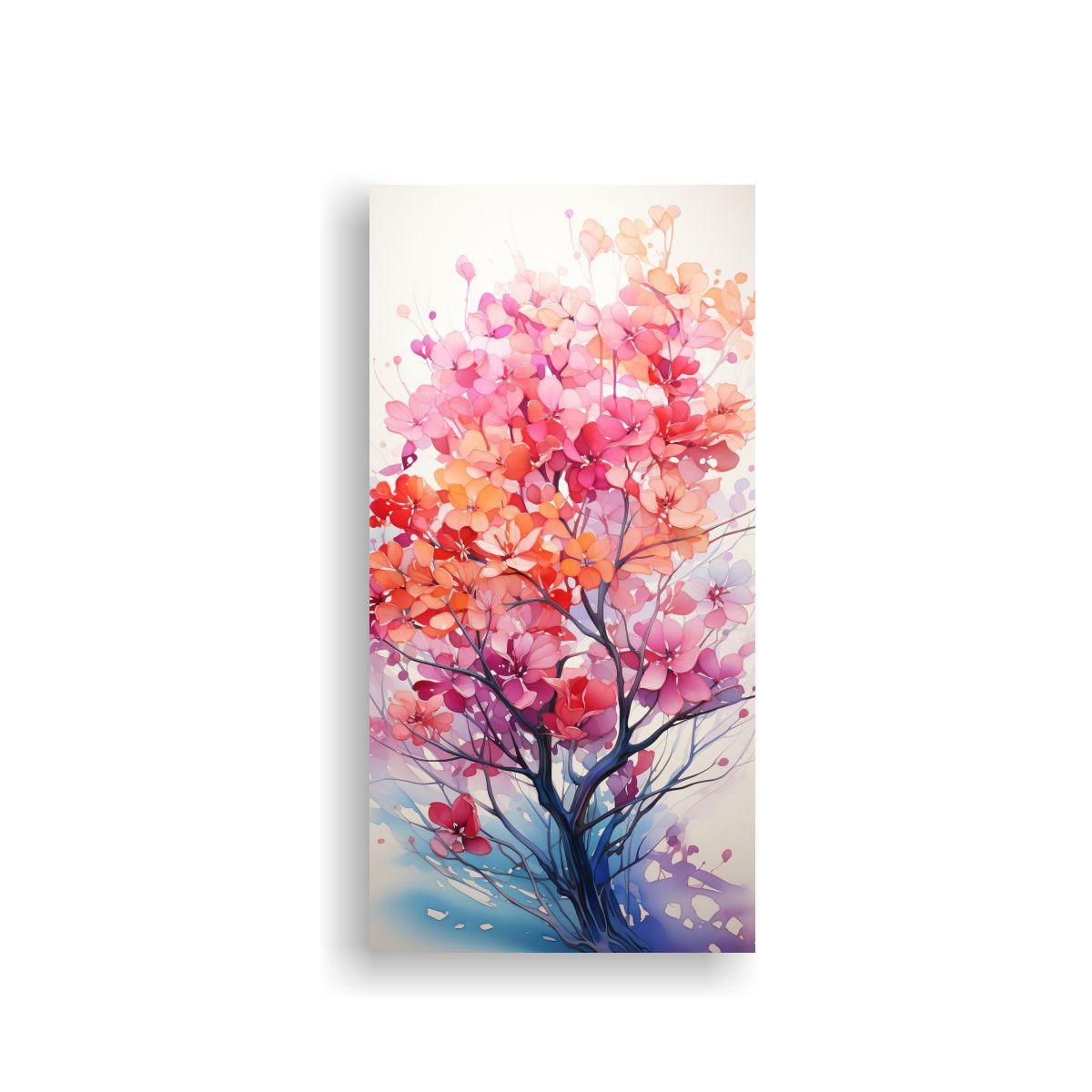 Pintura Abstracta De Colores Arcoíris En árbol D 70x140cm-0