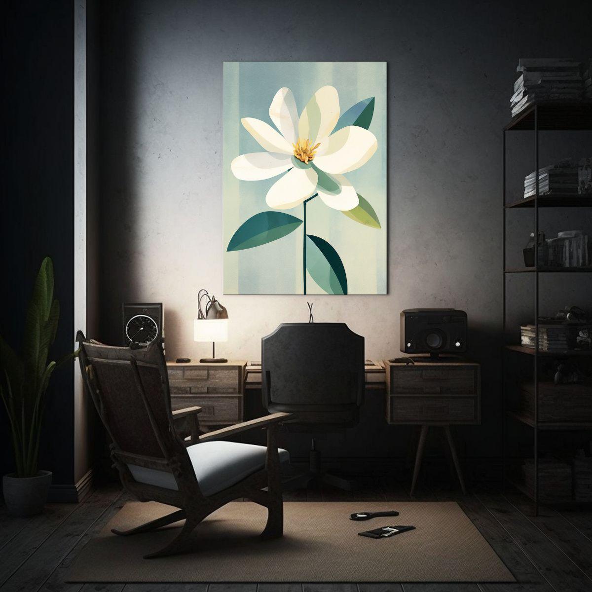 Cuadro Vertical Armonía De Colores Con Flor De 30x45 Cm-2