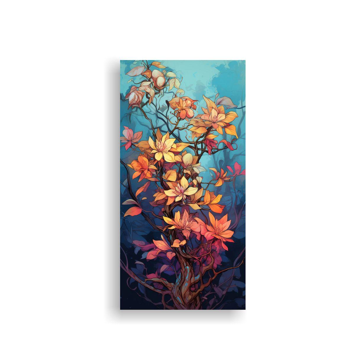 Cuadro Movimiento Exposición Árbol Mango En 20x40 Cm-0