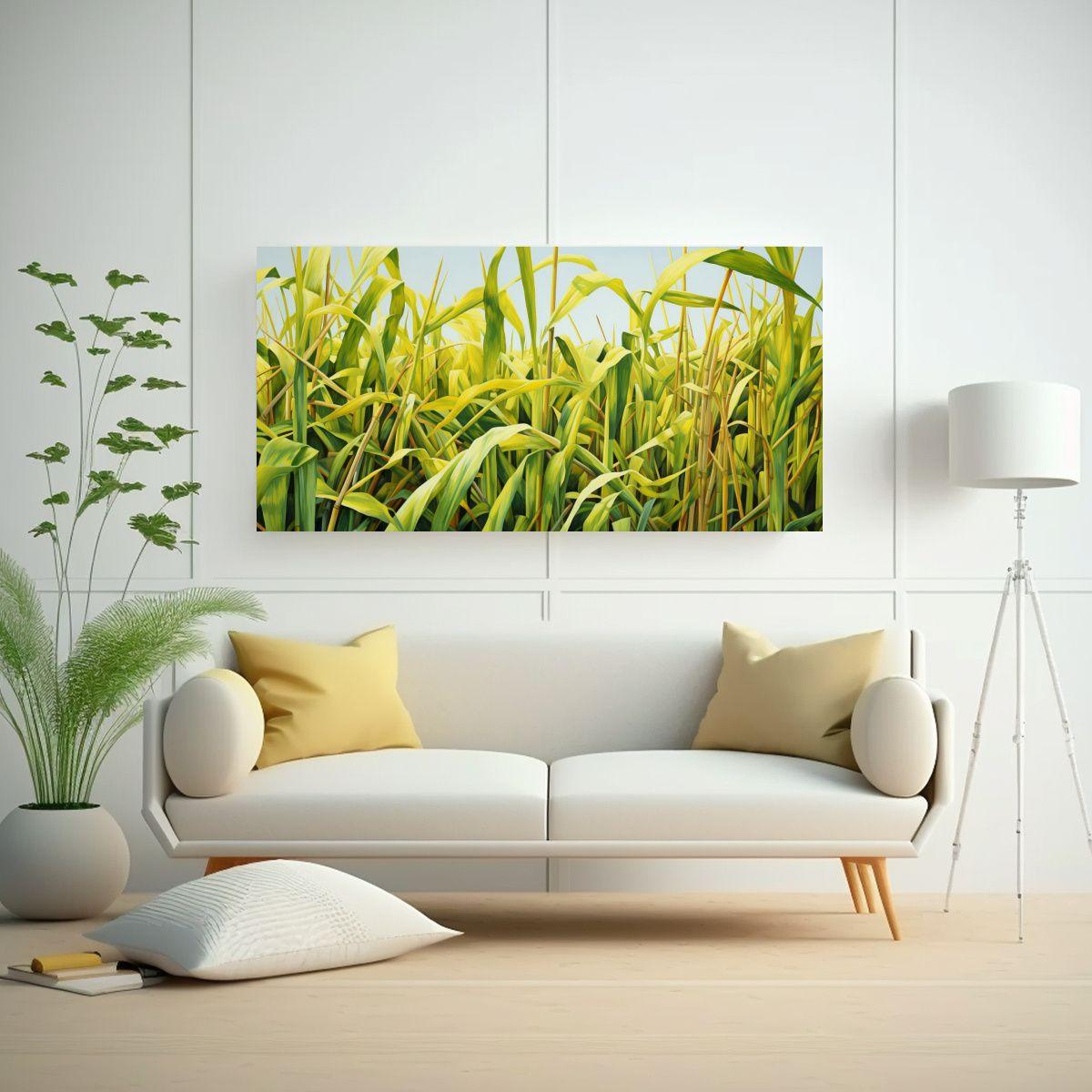 Pintura Abstracta De Alta Calidad En Estilo óleo 60x30cm-2