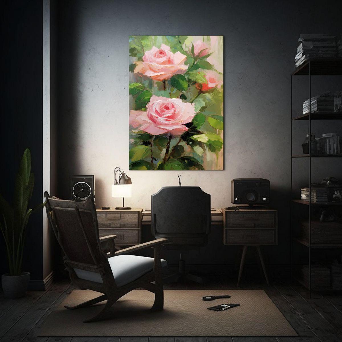 Pintura Acuarela Mural Duradera En Tonos Pastel 60x90 Cm-2