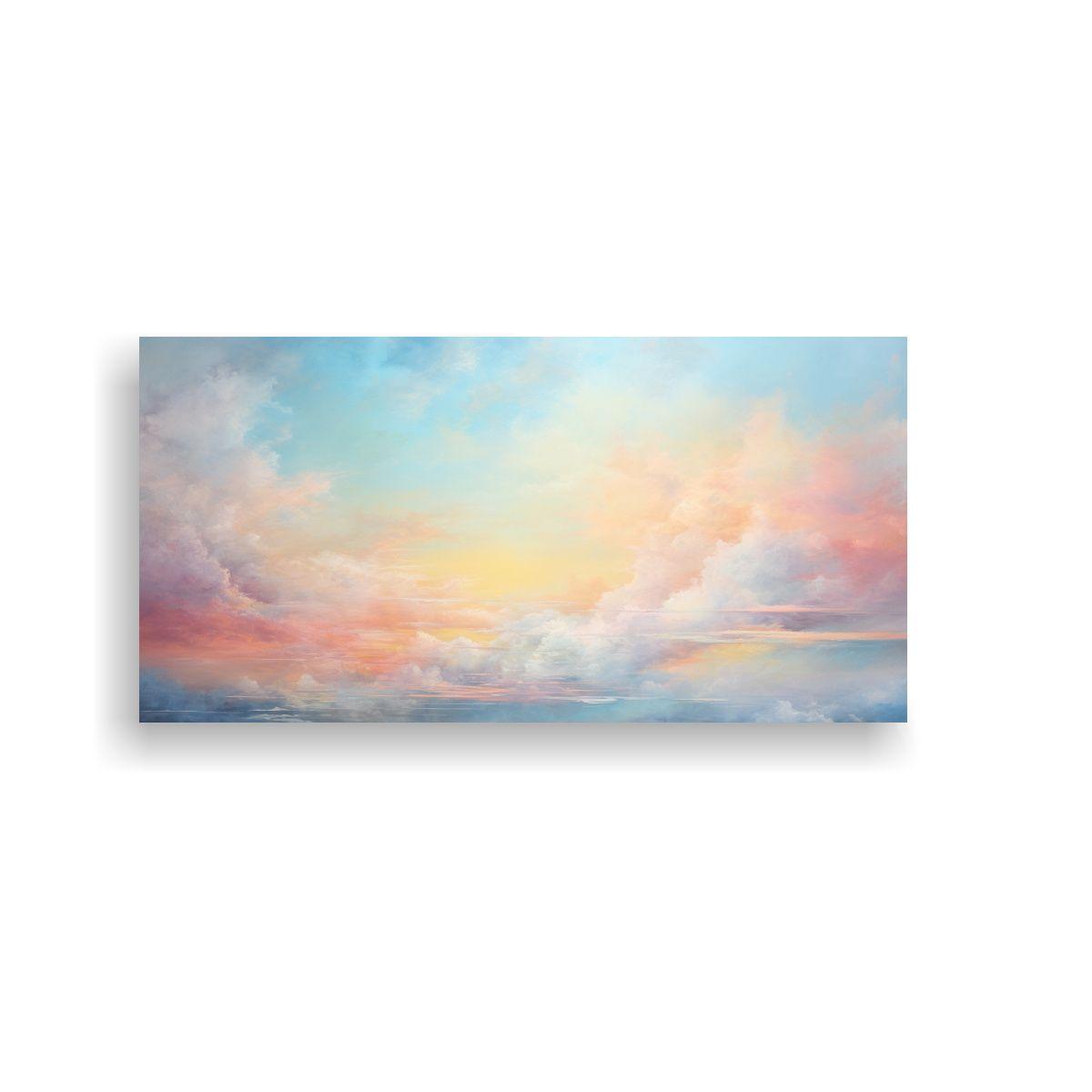 Pintura Abstracta De La Mañana Con Colores 120x60 Cm-0